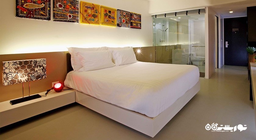 نمای تخت بزرگ اتاق دلوکس