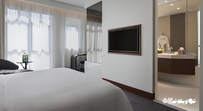 نمای تخت بزرگ اتاق دلوکس