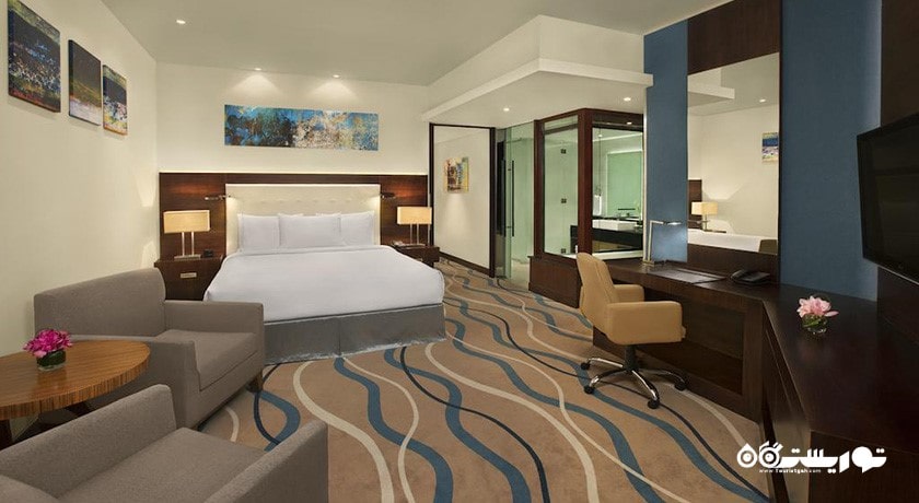 نمای تخت بزرگ سوئیت یک خوابه