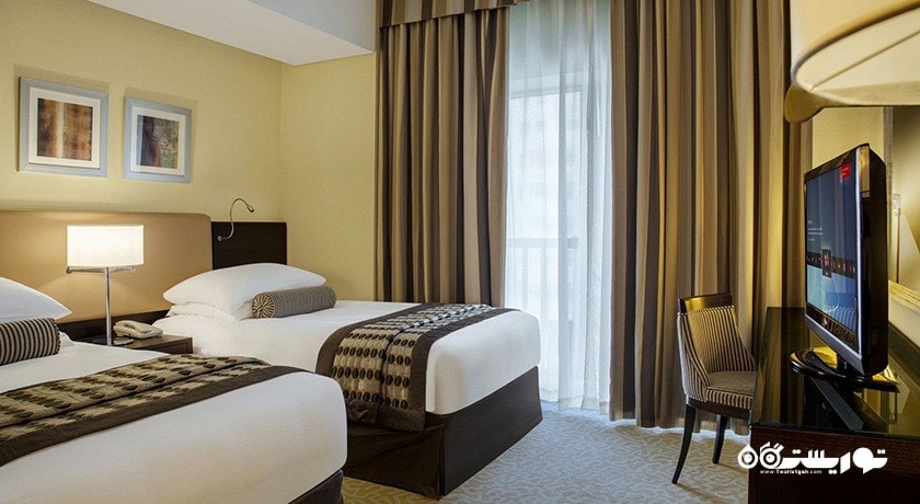 نمای تخت های توئین اتاق دلوکس