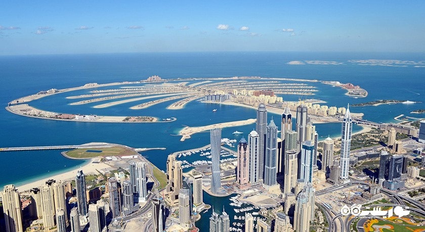 دورنمای زیبای هتل دبی ماریوت هاربر