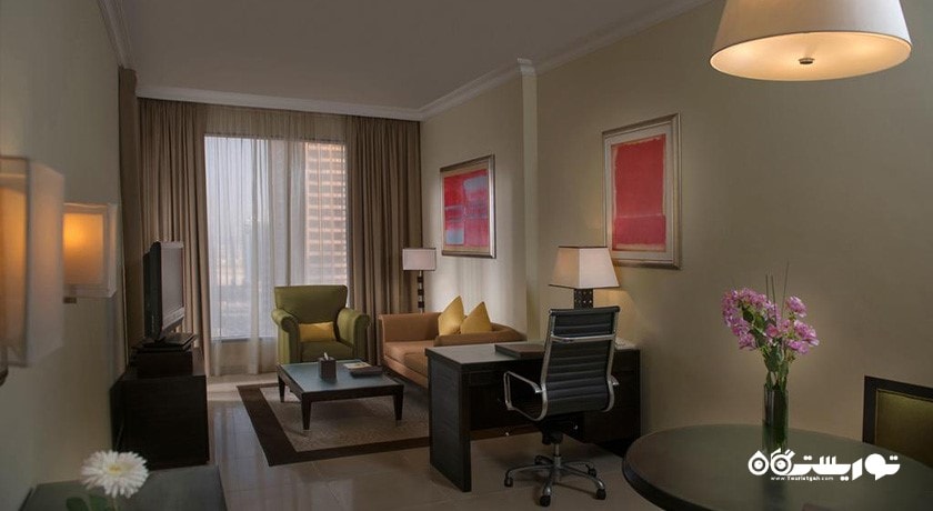 محوطه نشیمن آپارتمان یک خوابه