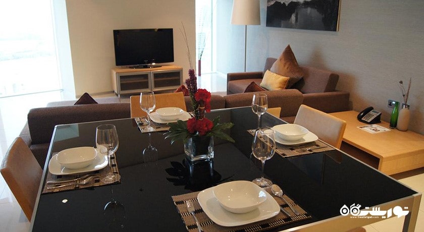 میز غذاخوری آپارتمان دوخوابه اگزکیوتیو