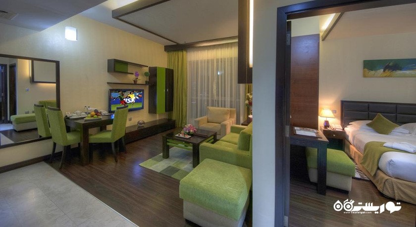 محوطه نشیمن آپارتمان یک خوابه