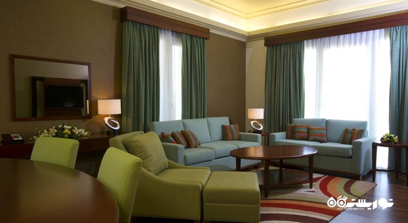 محوطه نشیمن آپارتمان دوخوابه