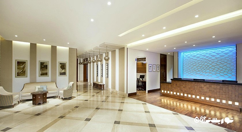 نمای لابی هتل هیلتون گاردن این دبی المینا