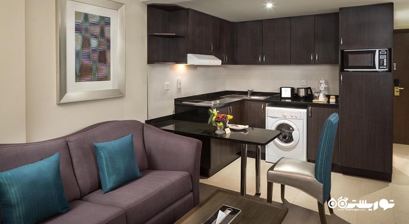 نمای آشپزخانه استودیوهای هتل