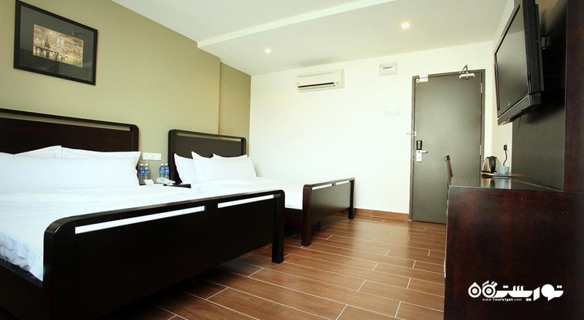 نمای تخت های اتاق دلوکس فمیلی