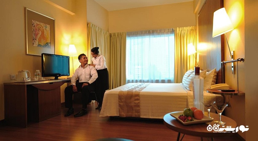 نمای تخت بزرگ اتاق دلوکس