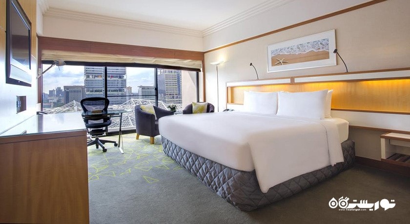 نمای تخت بزرگ اتاق دلوکس