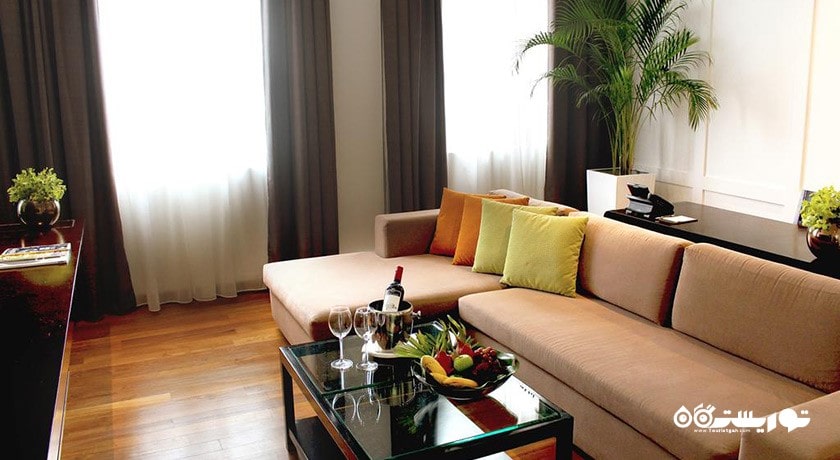 محوطه نشیمن سوئیت یک خوابه