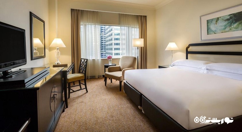 نمای تخت بزرگ اتاق دلوکس