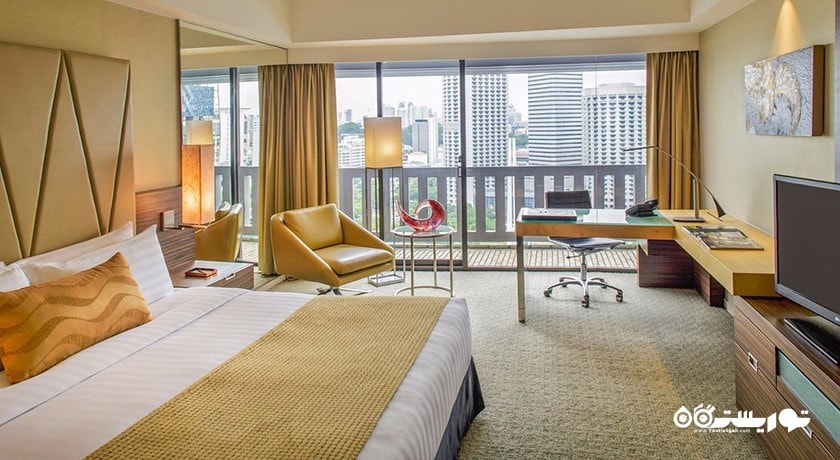 نمای تخت بزرگ سوئیت آتریوم