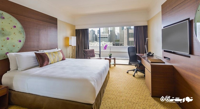 نمای تخت بزرگ اتاق دلوکس