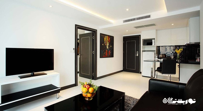 محوطه نشیمن سوئیت یک خوابه