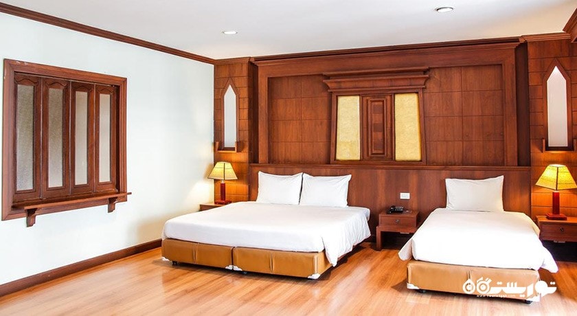 نمای تخت های اتاق دلوکس