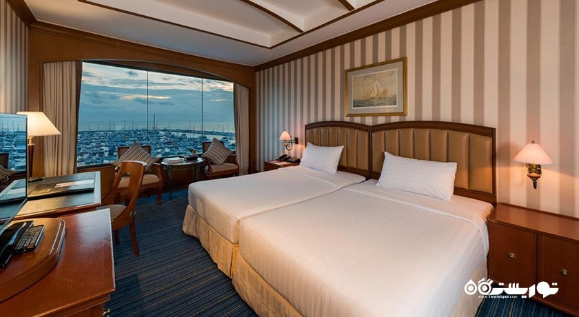 نمای تخت های اتاق دلوکس