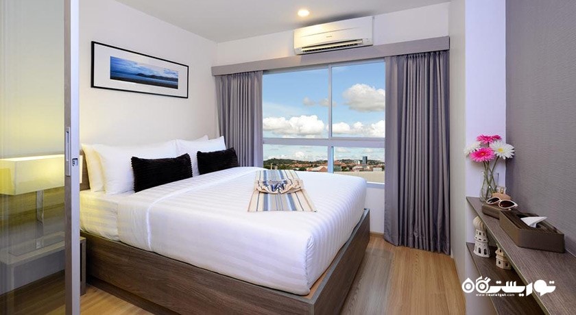 نمای تخت بزرگ سوئیت هتل