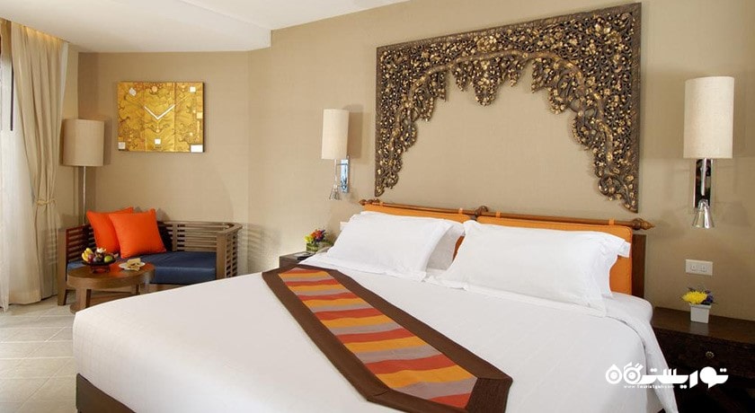 نمای تخت بزرگ اتاق دلوکس