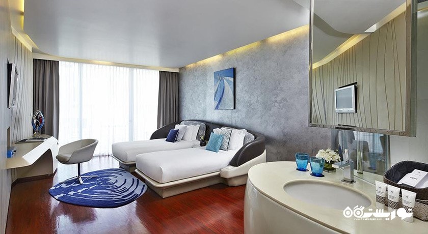 نمای تخت بزرگ اتاق دلوکس