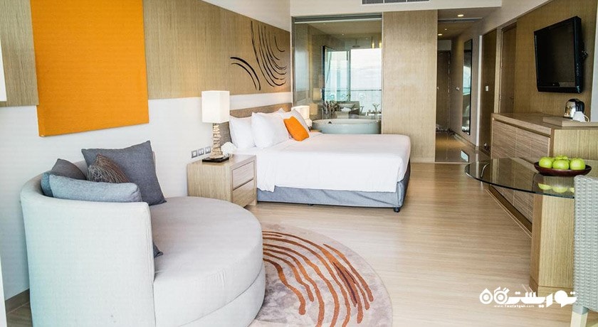 نمای تخت بزرگ اتاق دلوکس