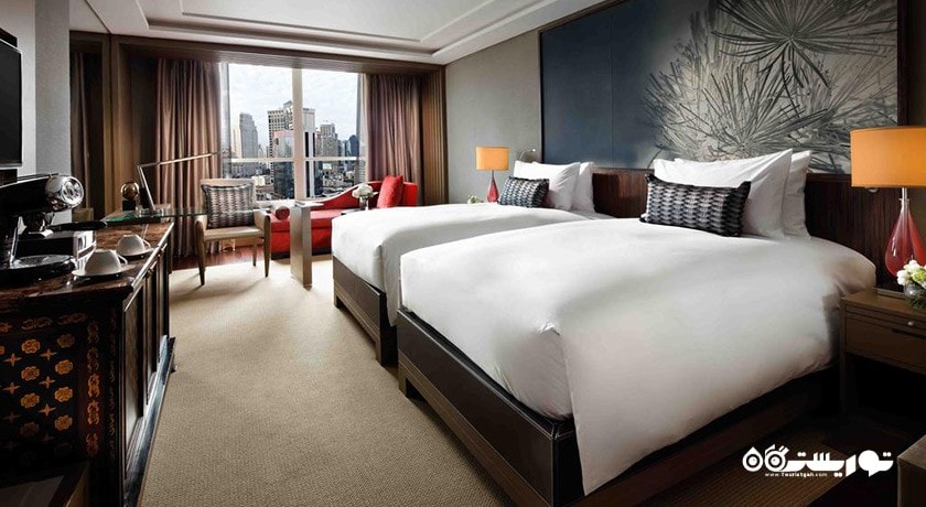 تخت های توئین اتاق لاکچری