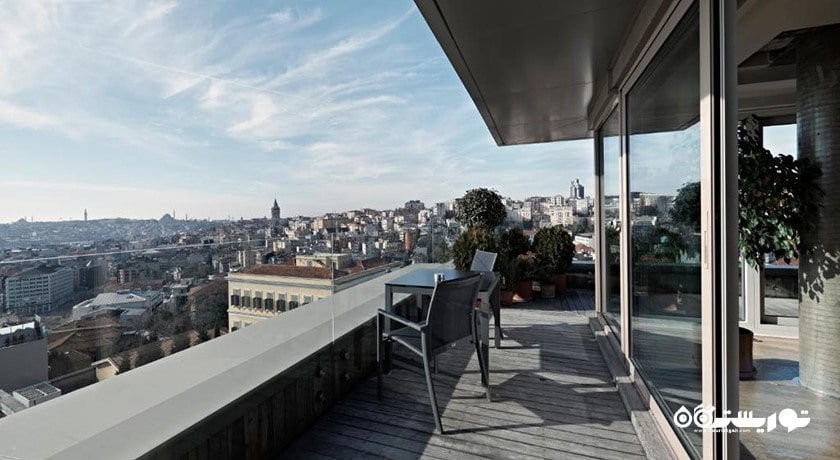چشم انداز تراس آپارتمان پنت هاوس