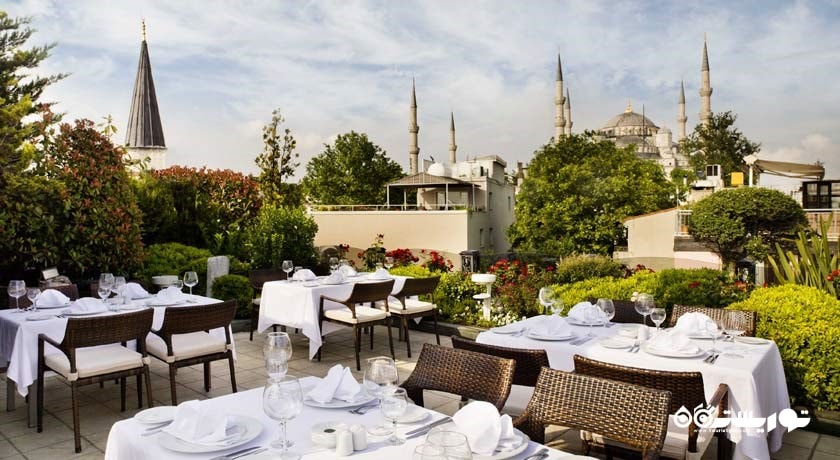 نمای رستوران موزاییک تراس