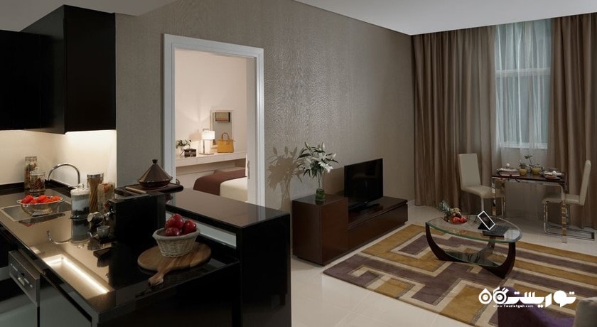 محوطه نشیمن سوئیت یک خوابه