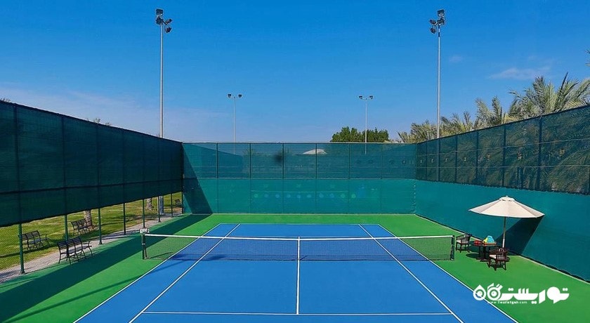 نمای زمین تنیس اختصاصی هتل