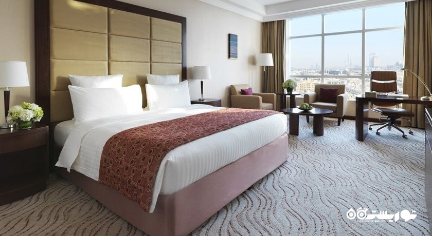 نمای تخت بزرگ اتاق دلوکس
