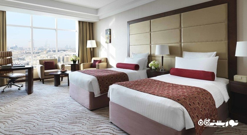 نمای تخت های توئین اتاق سوپریور