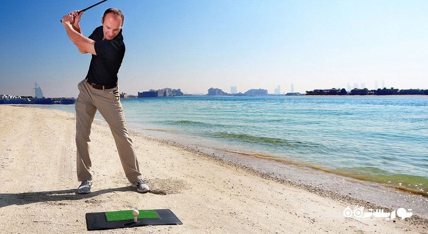 بازی گلف در هتل سوفیتل د پالم دبی