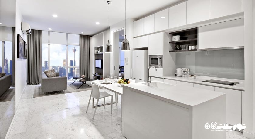 آشپزخانه سوئیت دوخوابه دلوکس