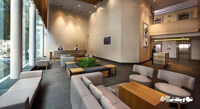 نمای محوطه نشیمن لابی هتل