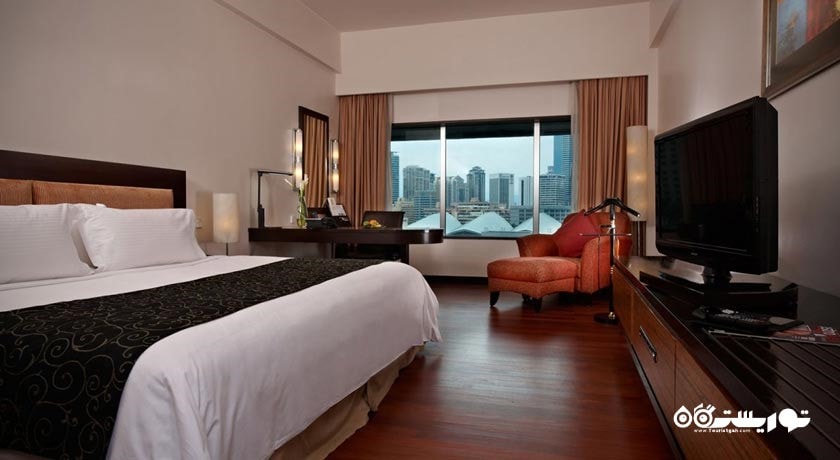 نمای تخت بزرگ اتاق دلوکس