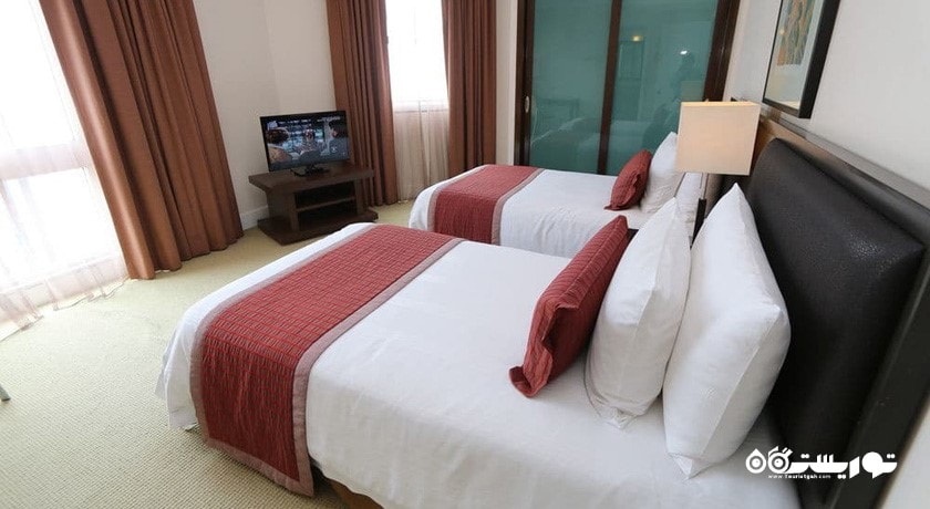 تخت های توئین آپارتمان دلوکس دوخوابه