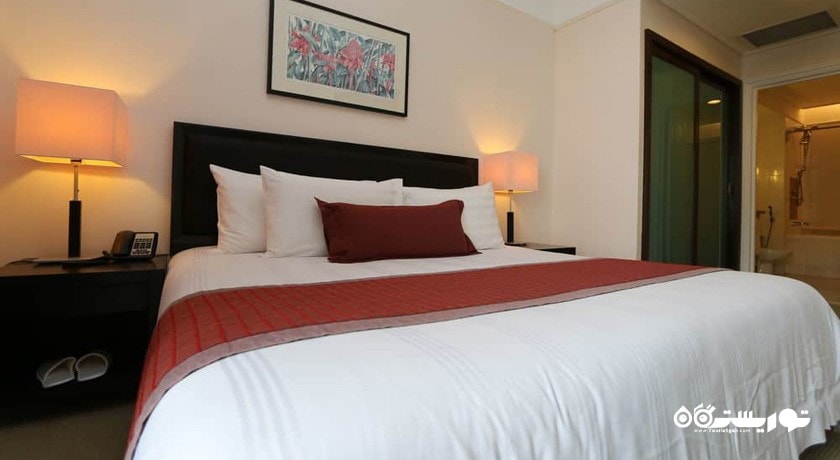 تخت بزرگ اتاق استودیو یک خوابه