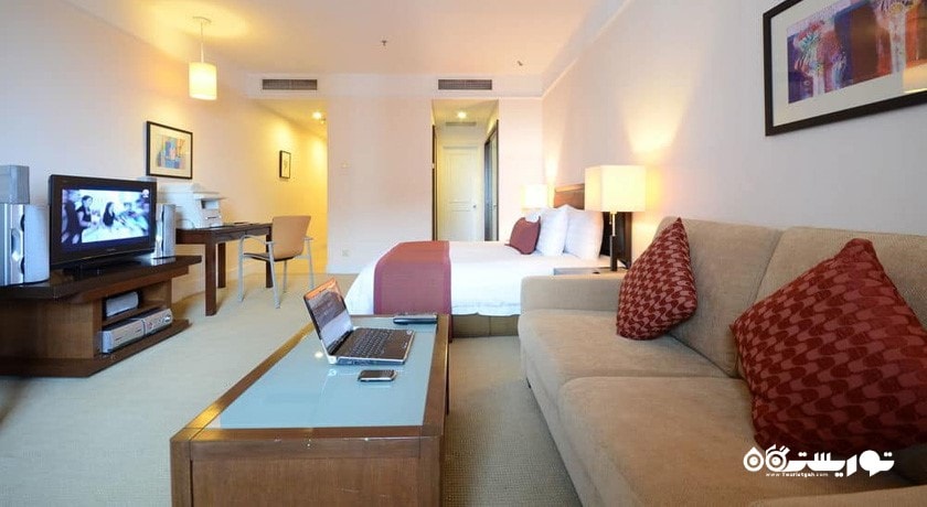 محوطه نشیمن اتاق استودیو یک خوابه