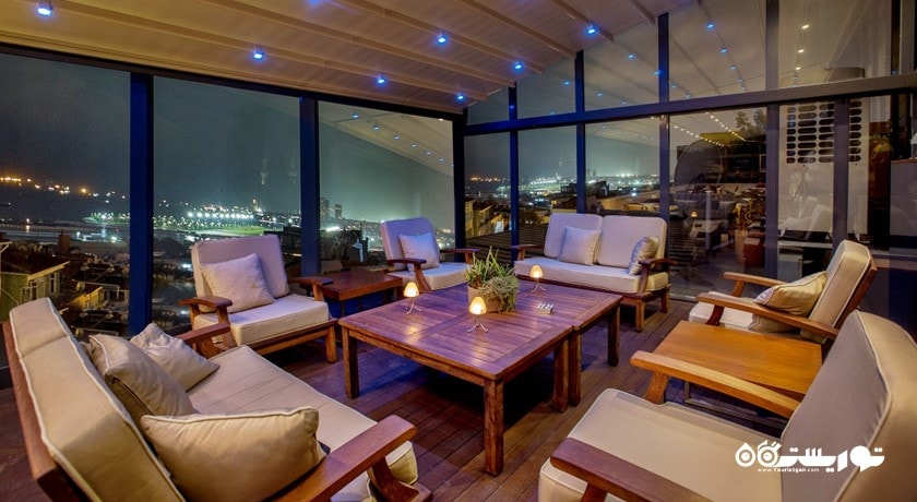 نمای رستوران و بار روف تاپ تراس