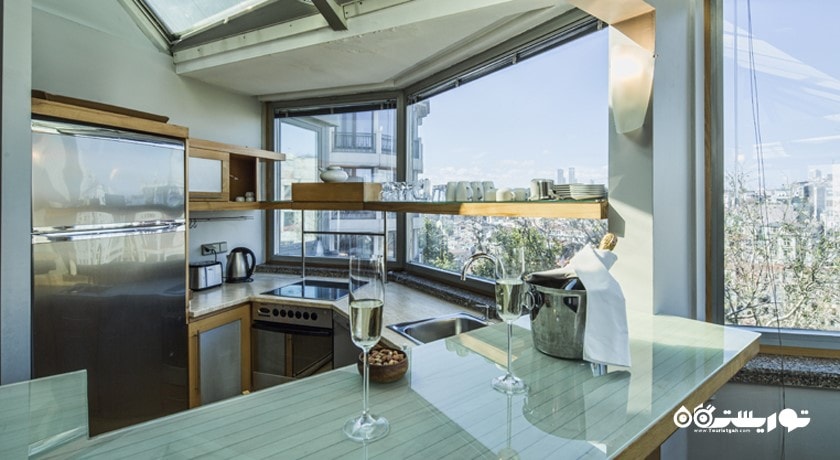 نمای آشپزخانه سوئیت پنت هاوس
