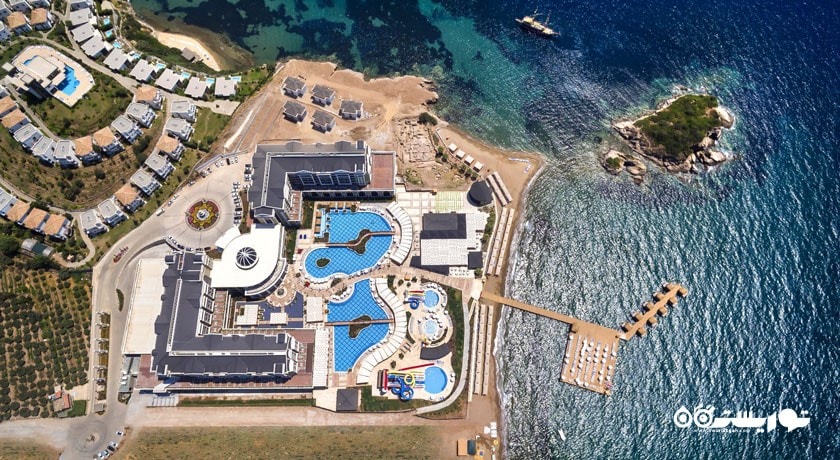 نمای هوایی جالب از محوطه کلی هتل