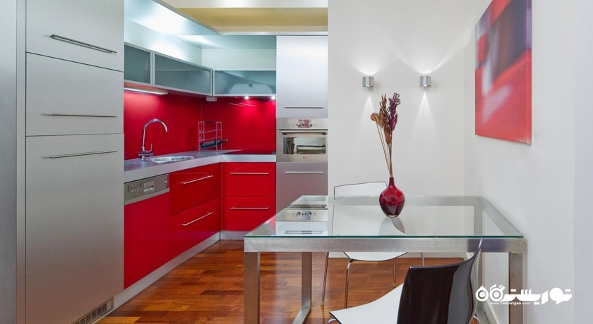 نمای آشپزخانه سوئیت دلوکس