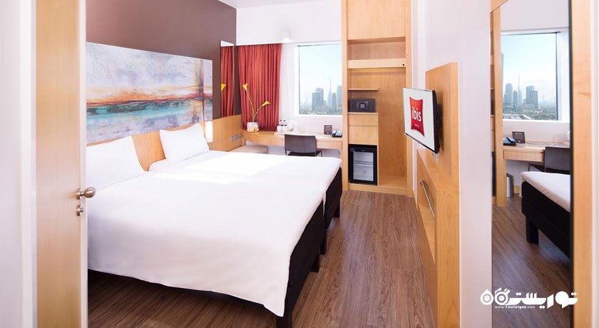 نمای تخت های اتاق توئین