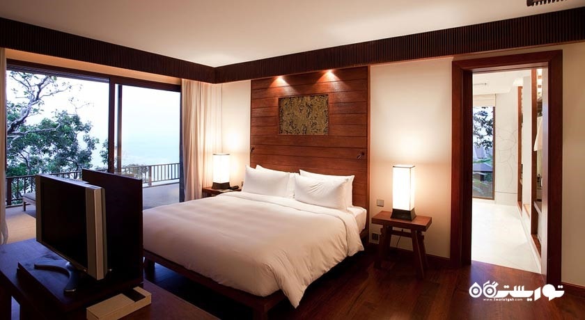 تخت بزرگ اقامتگاه سوئیت دوخوابه