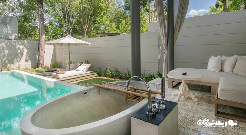 محوطه نشیمن در تراس ویلا سالا