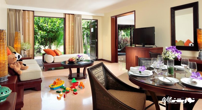 محوطه نشیمن سوئیت دو خوابه