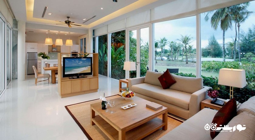 محوطه نشیمن ویلا دلوکس دوخوابه