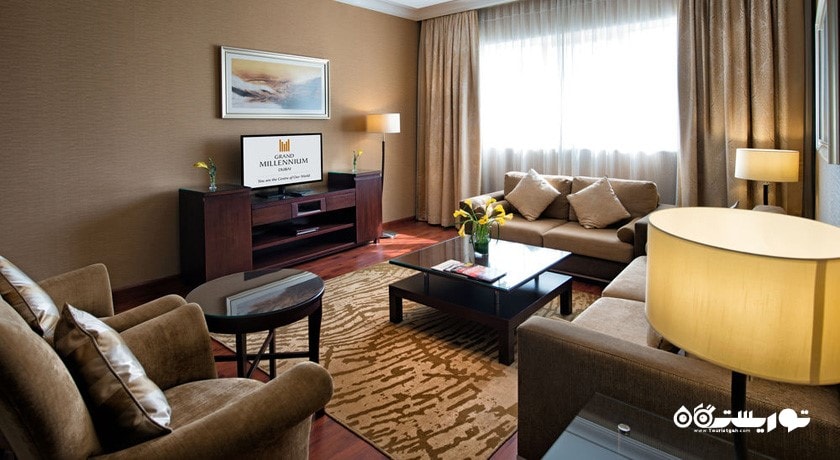 محوطه نشیمن سوئیت یک خوابه