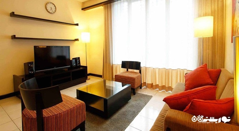 محوطه نشیمن سوئیت دلوکس دوخوابه